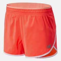 Vivid Coral Accelerate Short 2.5 Inch / New Balance Women