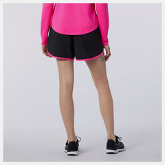 Pink Accelerate Short 5 Inch / New Balance Women