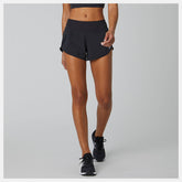 Black Impact Run Short 3 Inch / New Balance Women
