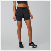 Black Impact Run 2 In 1 Short / New Balance Women
