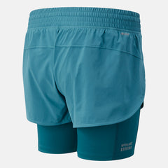 Sea Printed Impact Run 2 In 1 Short / New Balance Women