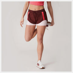Deep Mauve Bandier Woven tech Short / New Balance Women