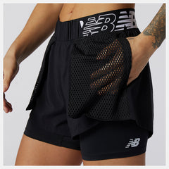 Black Relentless 2 In 1 Short / New Balance Women