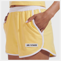 Yellow NB x Staud Terry Run Short / New Balance Women