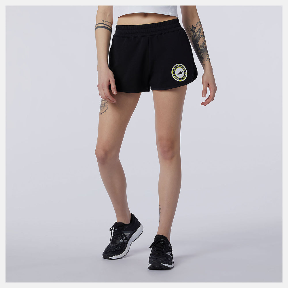 Black NB Essentials Athletic Club Short / New Balance Women