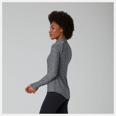 Black Heather Transform 1/2 Zip / New Balance Women
