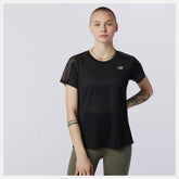 Black Impact Run Short Sleeve / New Balance Women