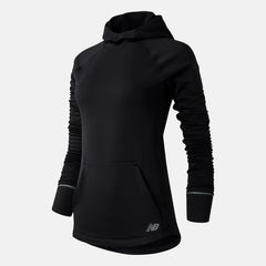 Black NB Heat Grid Hoodie / New Balance Women