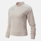 Sea Salt Heather NYC Marathon NB Heat Grid Long Sleeve / New Balance Women