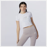 White/Grey NB Athletics Podium Tee / New Balance Women