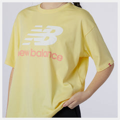 Lemon Haze NB Essentials Stacked Logo Tee / New Balance Women