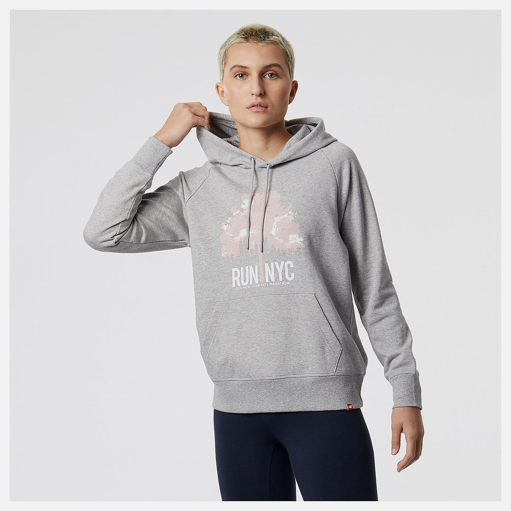 Athletic Grey NYC Marathon Essentials Pullover Hoodie / New Balance Women