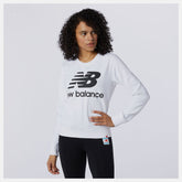 White/Black Essentials Crew / New Balance Women