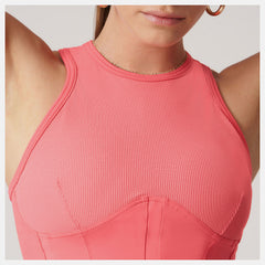 Watermelon Bandier Corset Tank / New Balance Women