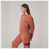 Terra Cotta Bandier Fleece Crew / New Balance Women