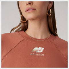 Terra Cotta Bandier Fleece Crew / New Balance Women