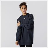 Eclipse Heather Achiever Crew Sweatshirt / New Balance Women