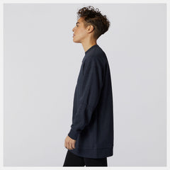 Eclipse Heather Achiever Crew Sweatshirt / New Balance Women