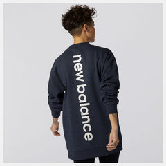 Eclipse Heather Achiever Crew Sweatshirt / New Balance Women