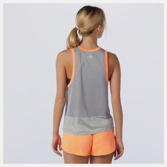 Athletic Grey Heather Printed Fast Flight Tank / New Balance Women