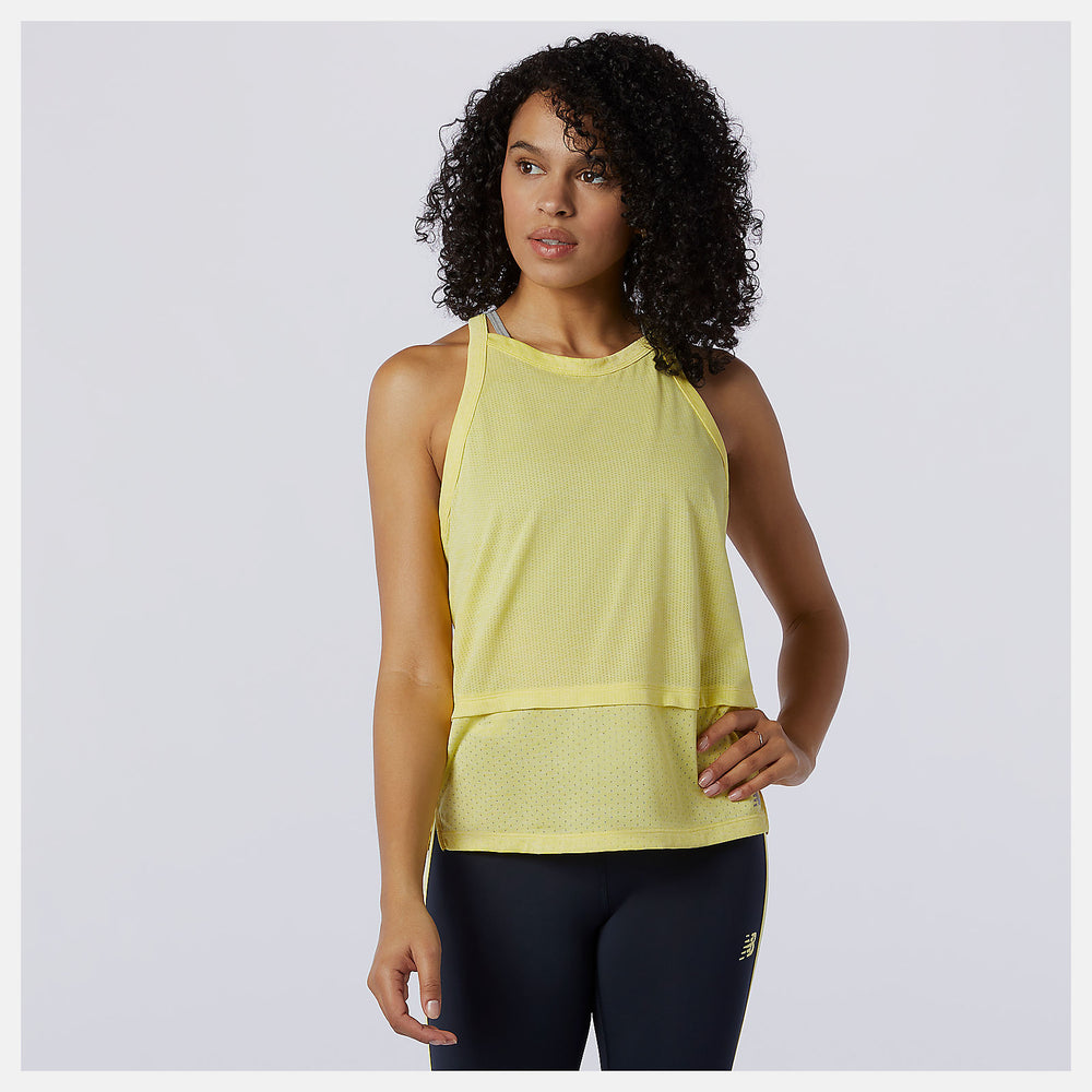 Yellow Impact Run Hybrid Tank / New Balance Women