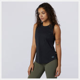 Black Q Speed Fuel Jacquard Tank / New Balance Women