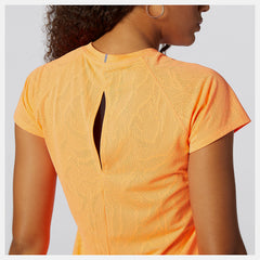 Citrus Punch Q Speed Fuel Jacquard Short Sleeve / New Balance Women
