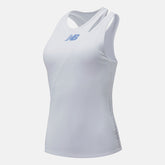 White Tournament Mesh Tank / New Balance Women