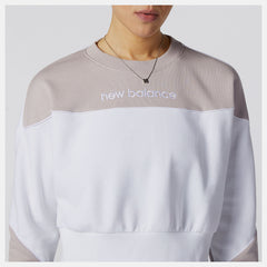 White Multi NB Athletics Crew Fleece / New Balance Women