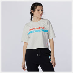 Sea Salt Heather NB Essentials Field Day Boxy Tee / New Balance Women