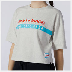 Sea Salt Heather NB Essentials Field Day Boxy Tee / New Balance Women