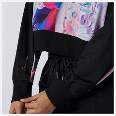 Black/Magnet NB Athletics Erin Loree Half-zip Hoodie / New Balance Women