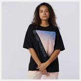 Black Sport Style Optiks Gradient Graphic Tee / New Balance Women