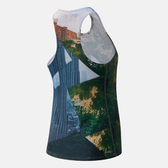 Multi Color NYC Marathon Printed Singlet / New Balance Women