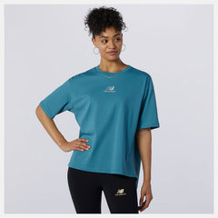 Sea NB Athletics Higher Learning Graphic Tee / New Balance Women