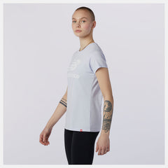 Grey Essentials Stacked Logo Tee / New Balance Women