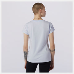 Grey Essentials Stacked Logo Tee / New Balance Women