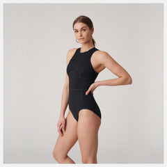 Black Bandier Brief Bodysuit / New Balance Women