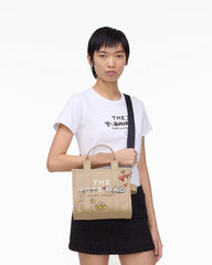 Marc Jacobs The Daisy Doodle Canvas Small Tote Bag Beige Multi BAGS
