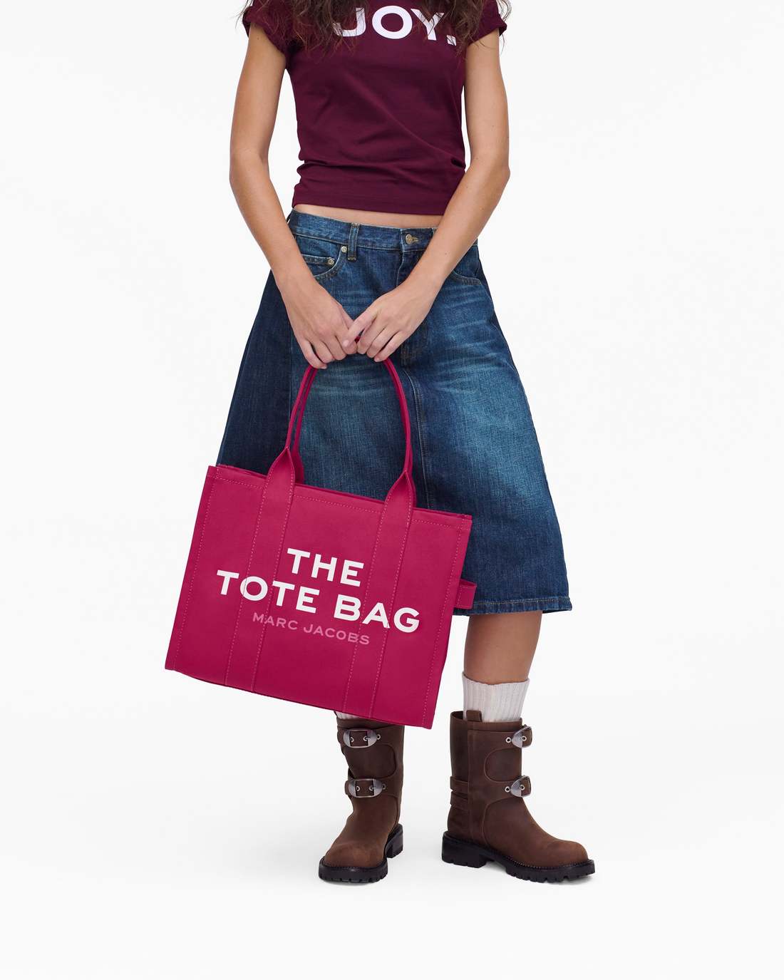 Marc Jacobs The Canvas Large Tote Bag Raspberry Pink BAGS|NEW ARRIVALS