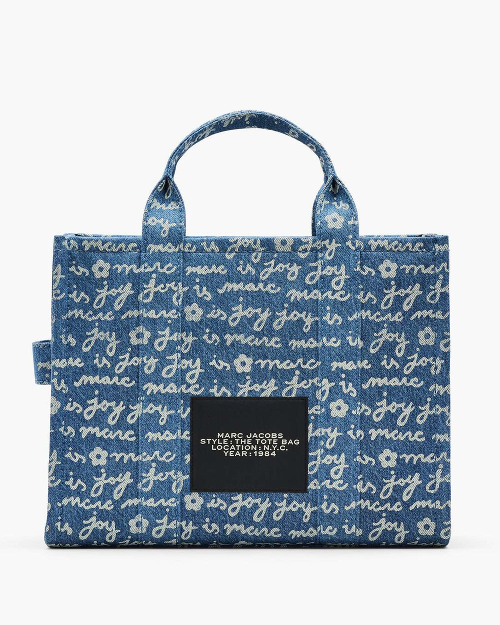 Marc Jacobs The Joy Denim Medium Tote Bag Indigo Multi BAGS