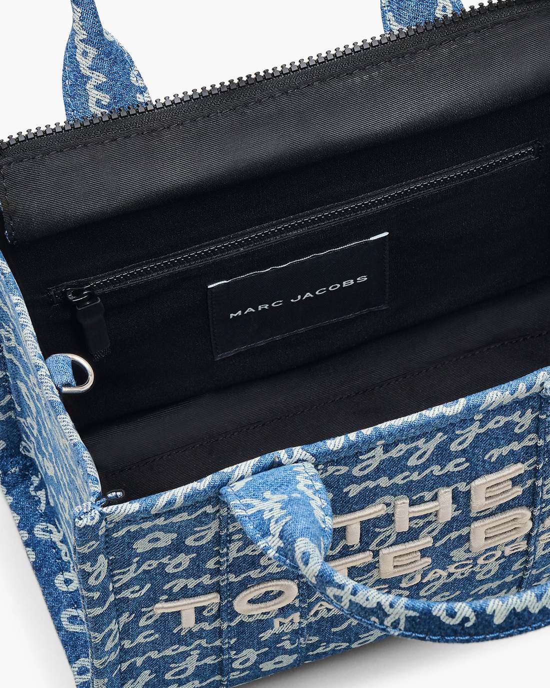 Marc Jacobs The Joy Denim Small Tote Bag Indigo Multi BAGS