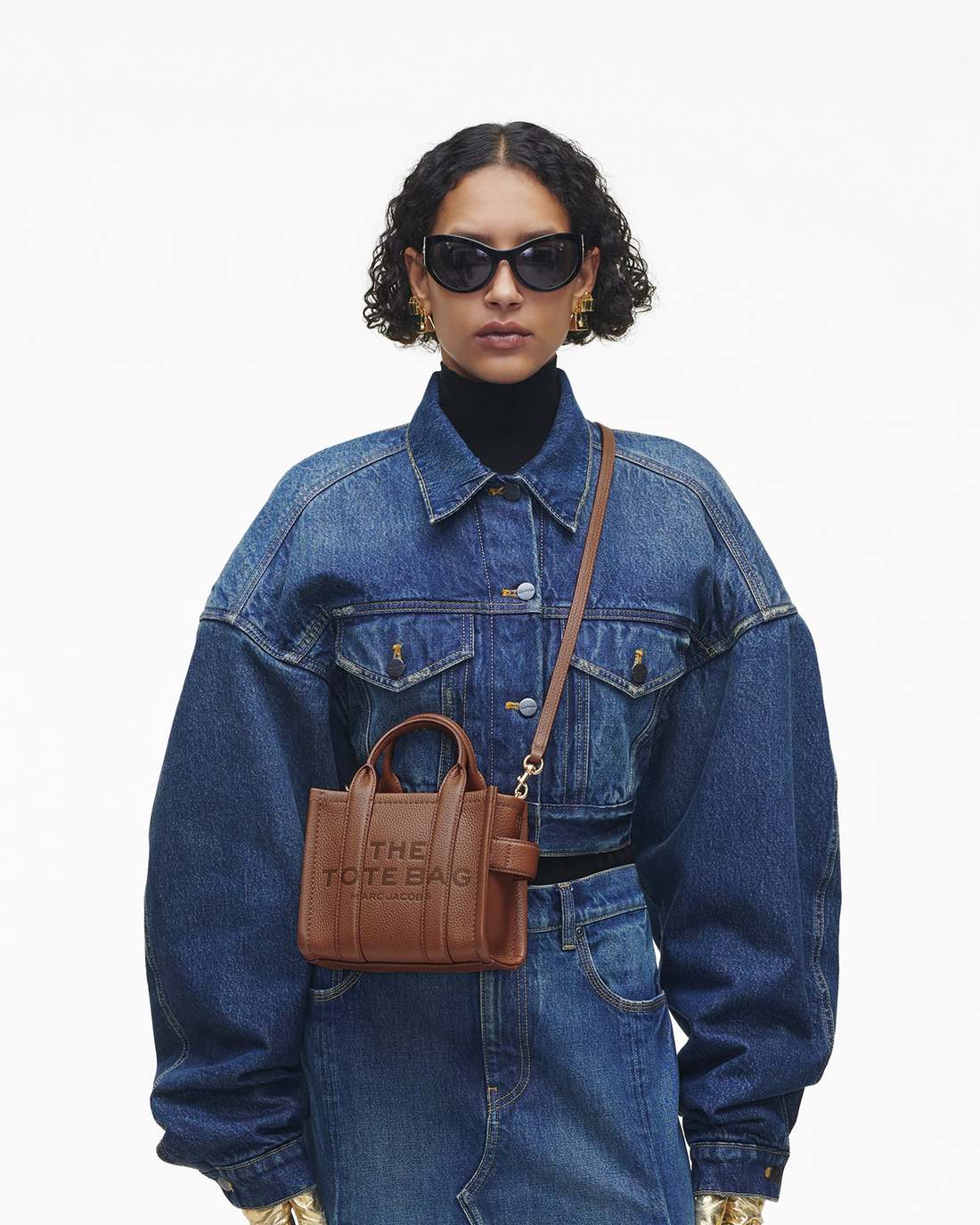 Marc Jacobs The Leather Crossbody Tote Bag Argan Oil BAGS