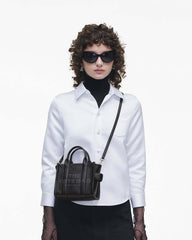Marc Jacobs The Leather Crossbody Tote Bag Black BAGS