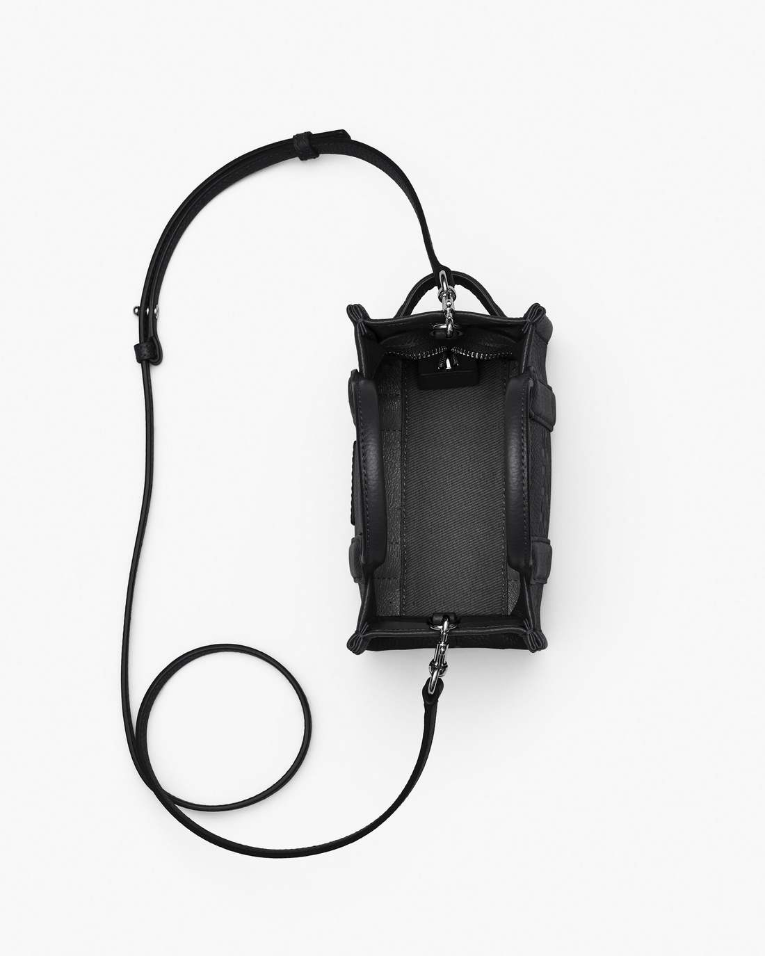 Marc Jacobs The Leather Crossbody Tote Bag Black BAGS