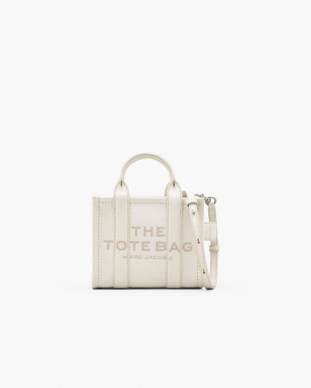 Marc Jacobs The Leather Crossbody Tote Bag Cotton/Silver BAGS