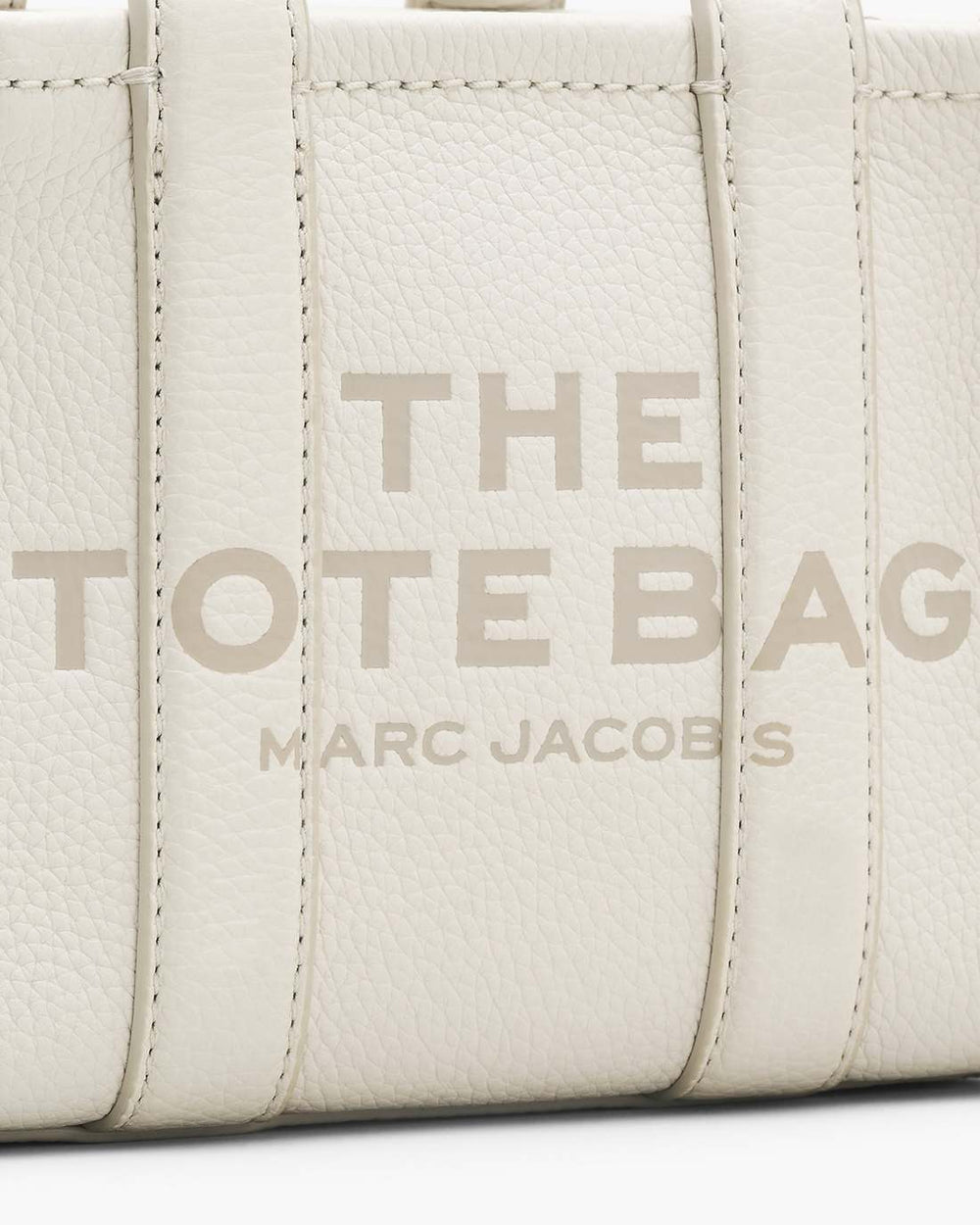 Marc Jacobs The Leather Crossbody Tote Bag Cotton/Silver BAGS