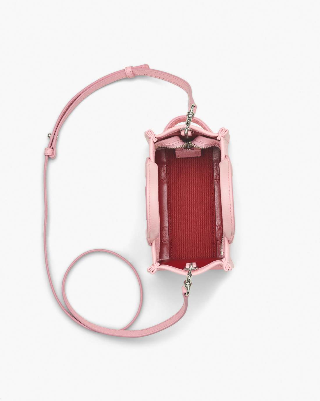 Marc Jacobs The Leather Crossbody Tote Bag Ribbon Pink BAGS
