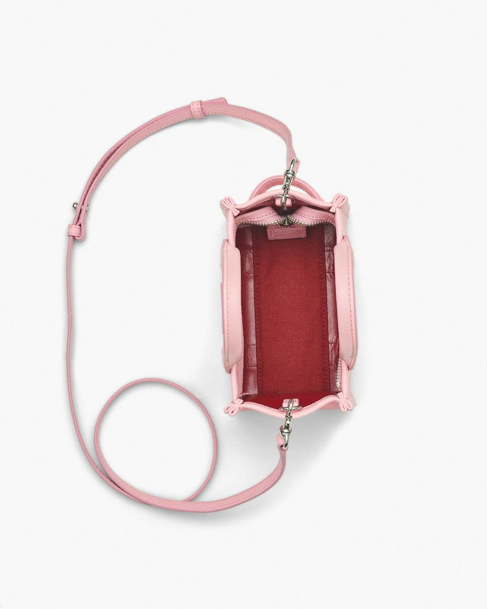 Marc Jacobs The Leather Crossbody Tote Bag Ribbon Pink BAGS