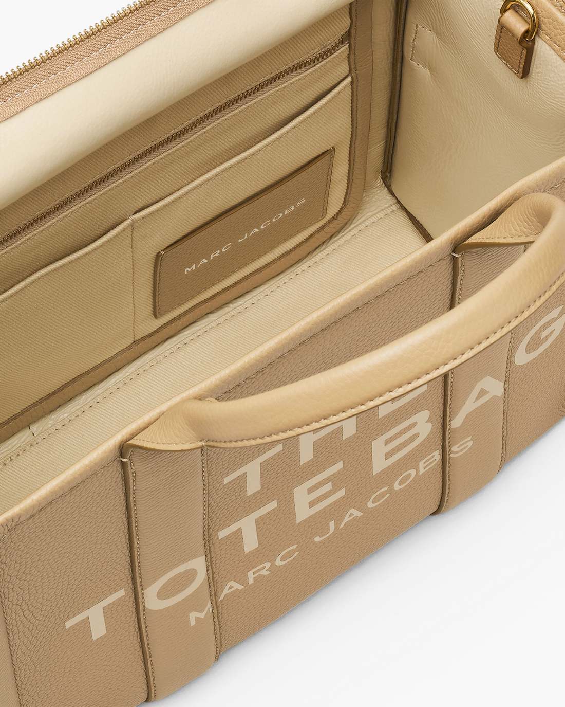 Marc Jacobs The Leather Medium Tote Bag Camel BAGS